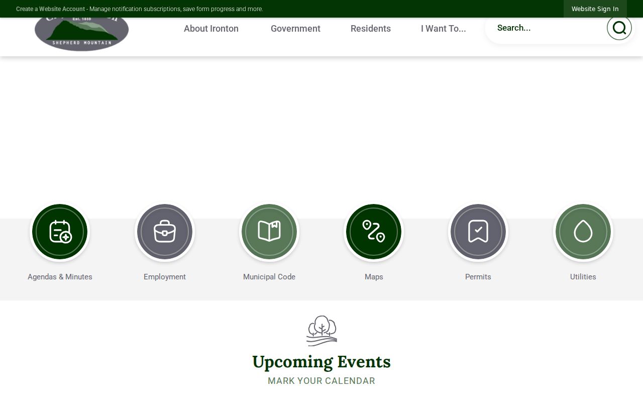 Official City of Ironton homepage